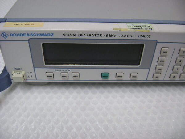 3540 Rohde & Schwarz 1090.3000.13 (SML03, 9kHz…3.3 GHz.) Signal Generator - Image 2