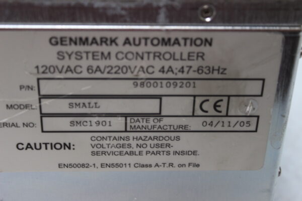 6074 Genmark Automation SMALL, 9800109201 System Controller - Image 2