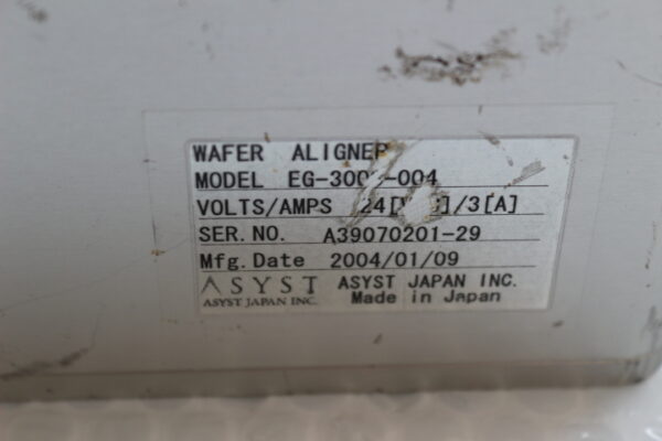 6154 Asyst EG-300B-004 Wafer Aligner - Image 2