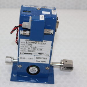 6223 HoribaStec LF-A40M-A-EVD, 3030-11068 Liquid Mass Flow Meter, TEOS, 7g/min