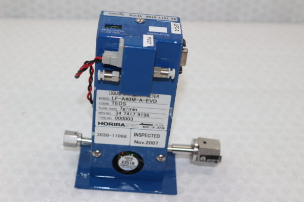 6223 HoribaStec LF-A40M-A-EVD, 3030-11068 Liquid Mass Flow Meter, TEOS, 7g/min