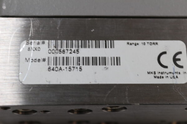 6231 MKS Instruments 640, 640A-15715 Pressure Controller 10 Torr - Image 2
