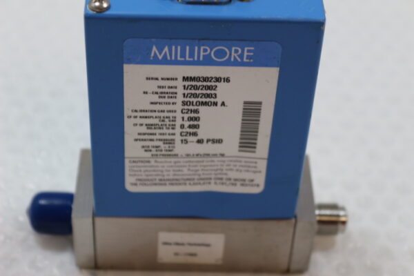 6234 Millipore FC-2902MEP-T Mass Flow Controller, NF3, 5 SLPM - Image 2