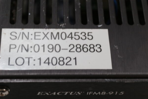 6273 Exactus IFM8-915, 0190-28683 Specification Assy, HUB 8 Channel Pyro/EM - Image 2