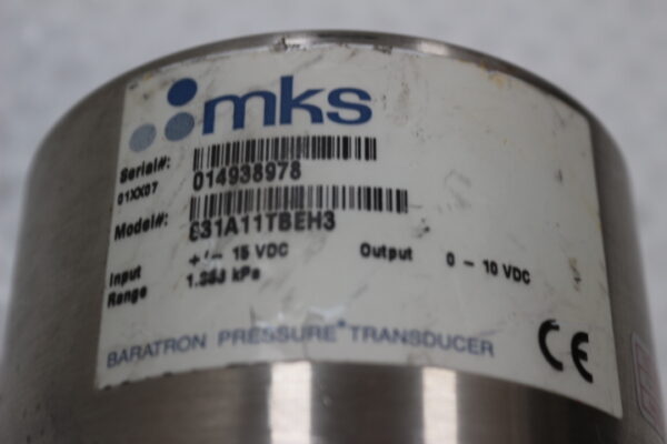 6282 MKS 831A11TBEH3 Baratron Pressure Transducer - Image 2