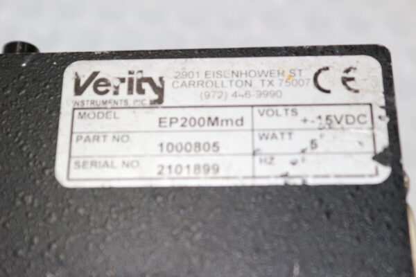 6316 Verity Instruments EP200Mmd, 1000805 .2 Monochromator Detector - Image 2