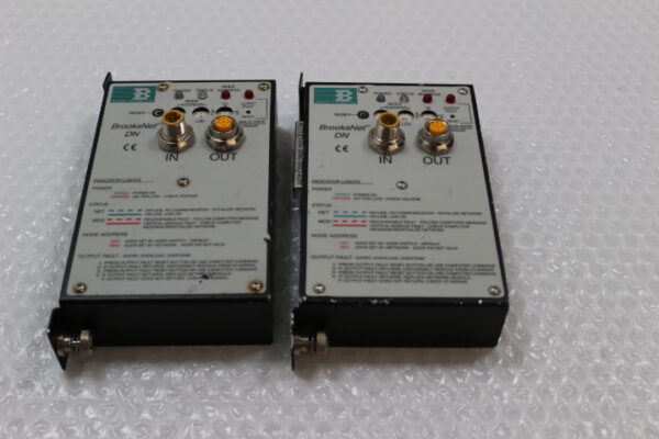 6384 Lot of 2 Brooks Automation 002-8421-02 BrooksNet DN Modules