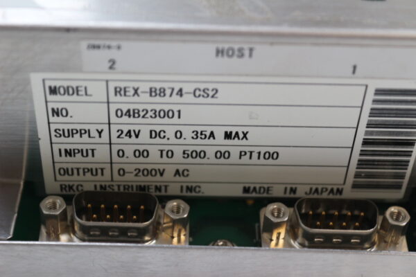 6387 RKC Instrument REX-B874-CS2 Temperature Controller - Image 2