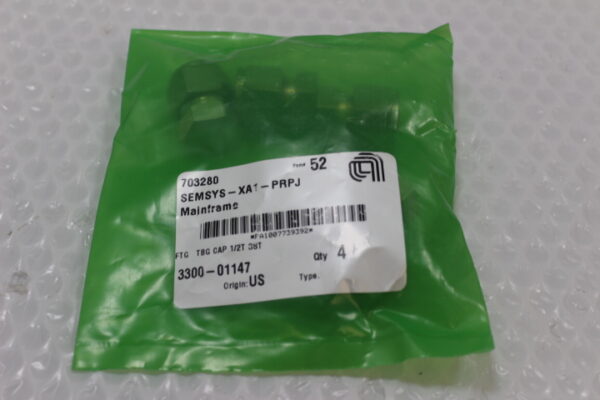 6454 Applied Materials 3300-01147 FTG TBG CAP 1/2T SST