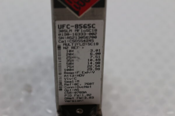 6462 Celerity UNIT UFC-8565C 0190-16333-002 MFC MultiFlow: SC18, 30 SLM - Image 2