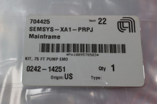 6502 Applied Materials , 0242-14251Kit, 75 Ft. Pump EMO - Image 2