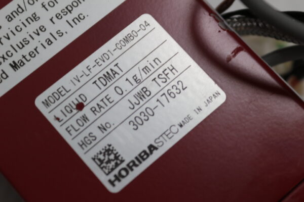 6513 HoribaStec IN-LF-EVD1-COMBO-04 3030-17632 Injection Valve TDMAT 0.1g/min - Image 2