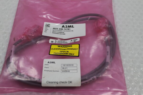 6590 ASML 4022.436.74781 IDB to Mirror 3 Interlock Cable