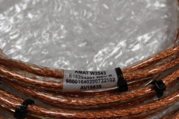 6813 Varian AMAT E16294201 Ground Cable Assy, W3543 - Image 2