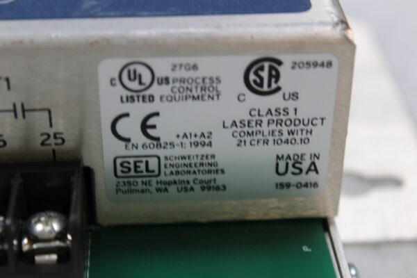 6899 SEL Schweitzer Engineering Laboratories SEL-2525, 2515424XX Remote I/O Mod - Image 2